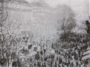 Claude Monet The Boulevard des Capucines painting
